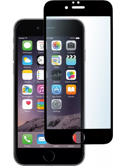 Защитное стекло Perfeo 9D для iPhone 6/6S (черная рамка)