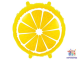 Шар 46 см фольга Лимон ( шар  + гелий + лента )