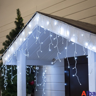 Бахрома 3*0.9 м БЕЛЫЙ ХОЛОДНЫЙ, мерцание IP 65