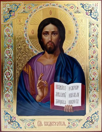 Господь Вседержитель. Рукописная икона.