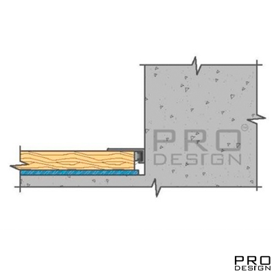 Щелевой плинтус PRO DESIGN MINI 7067  RAL 9005 черный