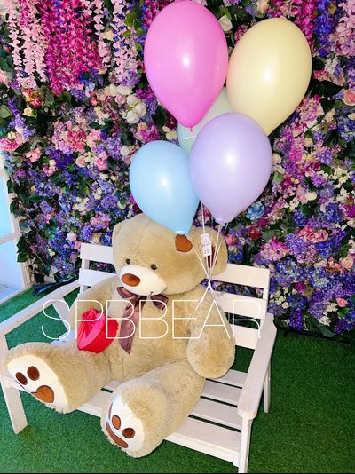 Подарочный набор №9 - Плюшевый мишка 150 см, Шарики 5, Киндер бокс с Рафаэлло