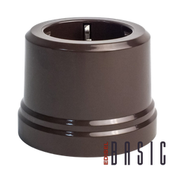 ретро розетка из пластика коричневая