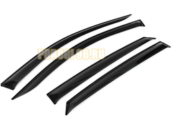 Дефлекторы окон, RIVAL, для Hyundai Elantra VII (CN7) 2021-, листовой ПММА, 4шт.