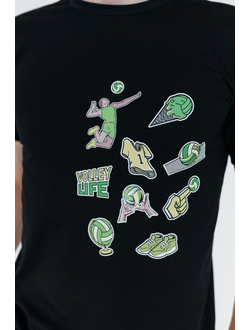 Футболка повседневная Volleylife (со стикерами) детский размер