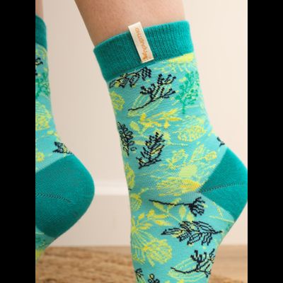 НОСКИ ПРИЯТНО "ЛИСТЬЯ НА ЗЕЛЁНОМ"