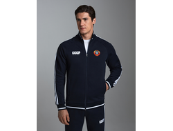 Теплый спортивный костюм с символикой СССР , 12SKM-1648 темно-синий