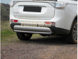Защита заднего бампера d57 Mitsubishi Outlander ( Митсубиси Аутлендер)