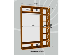Шкаф-купе ширина 1600