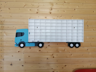 Полка грузовик N3 - 70 мест - голубая с белым