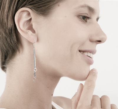 (АРТИКУЛ: 9260/50) СЕРЬГИ ЖЕНСКИЕ, МЕТАЛЛ, ЦВЕТ СЕРЕБРИСТО-ЗОЛОТИСТЫЙ