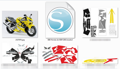 Наклейки Екатеринбург Honda CBR 600f 2003