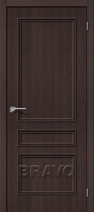 Межкомнатная дверь с эко шпоном Симпл-14 Wenge Veralinga