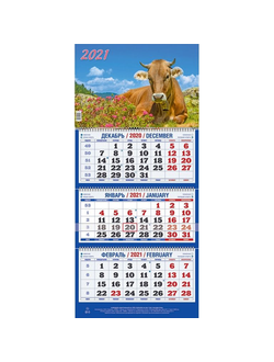 Календарь Атберг98 на 2021 год 295x135 мм (Символ года 3)