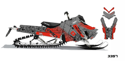 Наклейки на снегоход  Polaris Axys 2016 2017 2018 2019