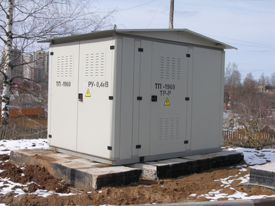 Одно трансформаторная КТП проходного типа