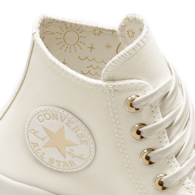Белые Кеды Converse Golden Elements на платформе заказать  A02189C