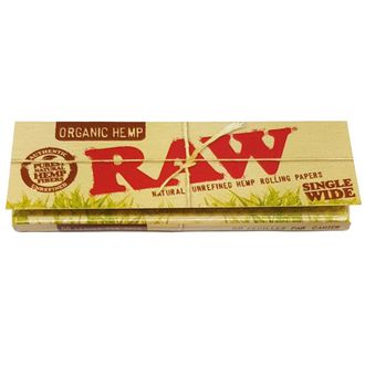 Сигаретная бумага RAW SINGLE WIDE ORGANIC 50лист