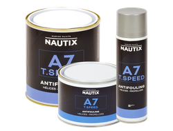 Необрастающая краска «NAUTIX A7 T.SPEED» для гребных винтов, рулей, транцевых плит, дейдвудов, угловых колонок 0.75 л