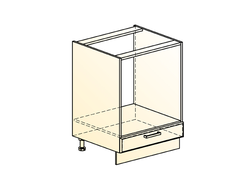 Кухонный Шкаф "АТЛАНТА" "ШКАФ РАБОЧИЙ ПОД ДУХОВКУ L600 (1 ДВ. ГЛ.)" (ЭМАЛЬ)