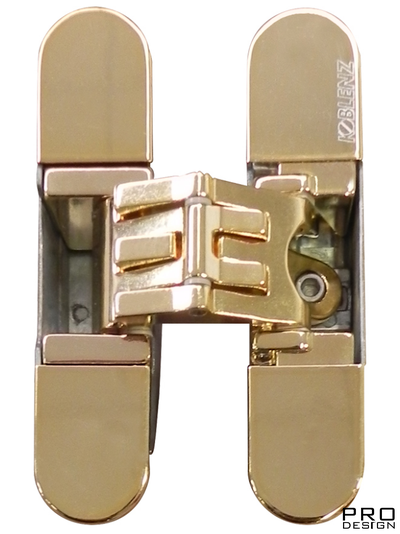 KUBICA 27 - K2700 петля самоцентрирующая с 5-ю точками опоры регулируемая по 3-м направлениям,  блестящее золото