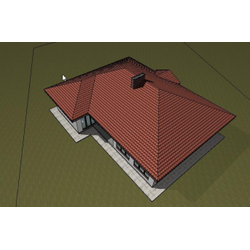 Одноэтажный дом с тремя спальнями 160м² (S25)