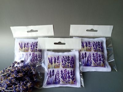 Саше "Лаванда " с принтом