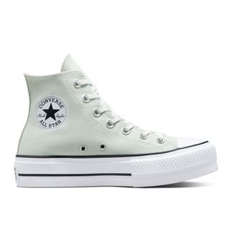 Кеды Converse Lift Platform зеленые высокие