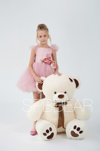 Большой плюшевый мишка 150 см бежевый Тони