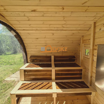Овальная баня "ОКО", 4*2,2, 2 отделения