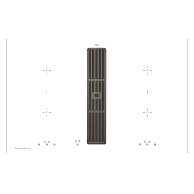 Индукционная варочная панель с вытяжкой Kuppersbusch KMI 8500.0 WR Black Chrome