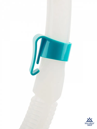 Маска для дайвинга с трубкой Sargan "БАТТЕРФЛЯЙ-М" бирюз. силикон