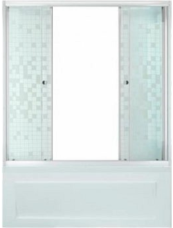 Шторка на ванну Triton мозаика 170
