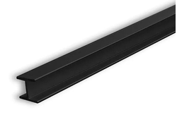 Планка соединительная  Н-образная,  для стеновых панелей 6мм L-600мм. ЧЕРНАЯ