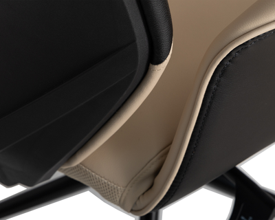 ОФИСНОЕ КРЕСЛО ДЛЯ РУКОВОДИТЕЛЕЙ DOBRIN MAXWELL, КРЕМОВО-ЧЕРНЫЙ