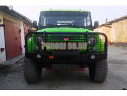 Передний силовой бампер серии Трофи на УАЗ 3151 1985-2003 (02.204.13)