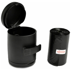 Flexi аксессуар Multi box S-М/L бокс для лакомств или пакетиков для сбора фекалий черный