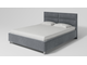 Кровать  двуспальная, MyCloud Мальта с подъемным механизмом, бельевым ящиком, мягкое изголовье, спинка квадратами