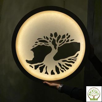 Дерево "Бонсай" с подсветкой, d-75 см/холодный свет
