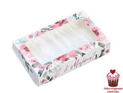 Коробка с окном «С 8 марта», 20х12х4 см