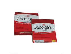 Тайские таблетки от гриппа, простуды, насморка и температуры Decolgen prin Tablets (1 уп | 4 таб.)