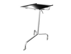 Стол инструментальный хирургический с полкой 675*430 СИО-01 (М) - нержавеющая сталь