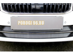 Защита радиатора Skoda Oktavia А7 2017- chrome
