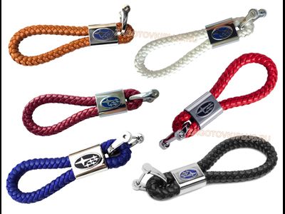 Брелок плетёный ремешок оптом с логотипом Субару