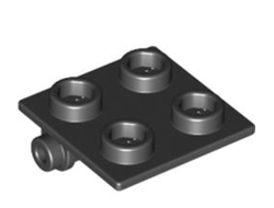 Hinge Brick 2 x 2 Top Plate, Black (6134 / 4124096 / 613426)