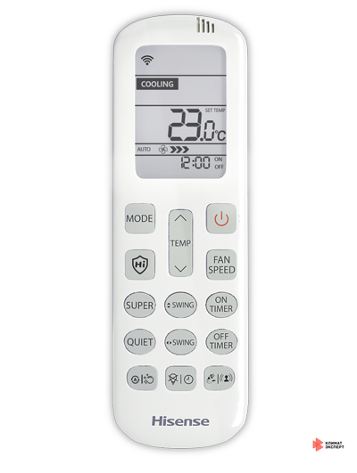 Инверторная сплит-система Hisense серии ZOOM DC Inverter Wi-Fi AS-09UW4RYRKB05 (комплект)