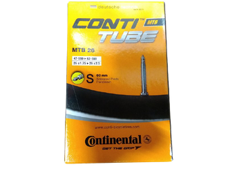 Камера Continental, 26х1.75/2.5”, Presta 60 мм, 0181671