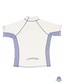 Футболка Рашгард Cressi RASH GUARD Лайкра жен. белая, S-38