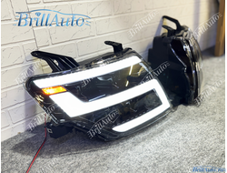 Фары Mitsubishi Pajero 4 2006-2025 тюнинг 4 линзы