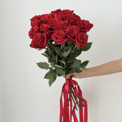 15 роз премиум 70 см